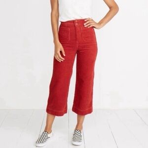 Marine Layer Women's Red Corduroy Jeans